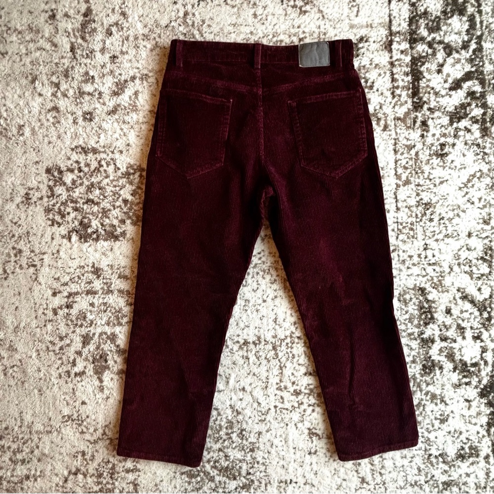 6397 shorty - baggy corduroy burgundy pants - Picture 2 of 5